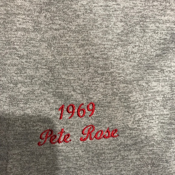 Pete Rose Cincinnati Reds Jersey Mens XL NWT 1969 Road Gray - Picture 10 of 12